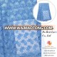 Hot sale nattier swiss elegant blue color net lace fabric